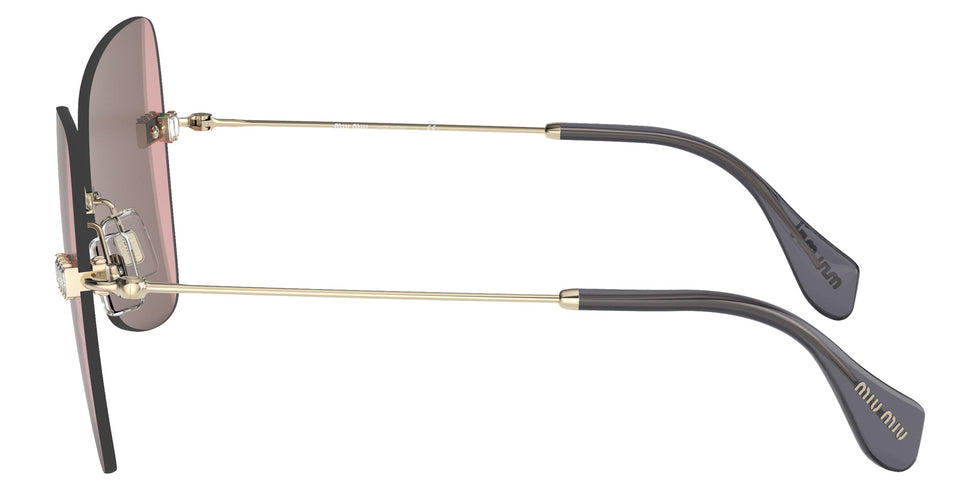 Miu Miu® MU 50WS Sunglasses MU 50WS ZVN01Q 59 - Pale Gold