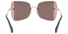 Miu Miu® MU 50WS Sunglasses MU 50WS ZVN01Q 59 - Pale Gold