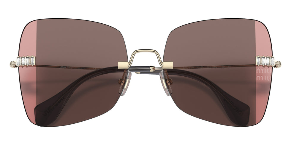 Miu Miu® MU 50WS Sunglasses MU 50WS ZVN01Q 59 - Pale Gold