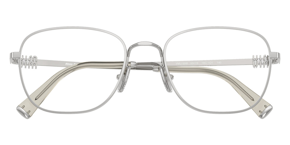 Miu Miu® MU 50WV Eyeglasses MU 50WV 1BC1O1 53 - Silver