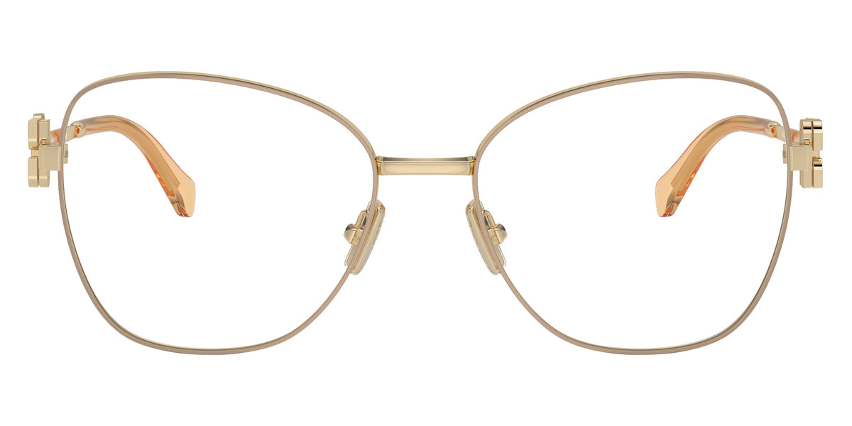 Miu Miu® MU 50XV Eyeglasses MU 50XV 14M1O1 56 - Pale Gold