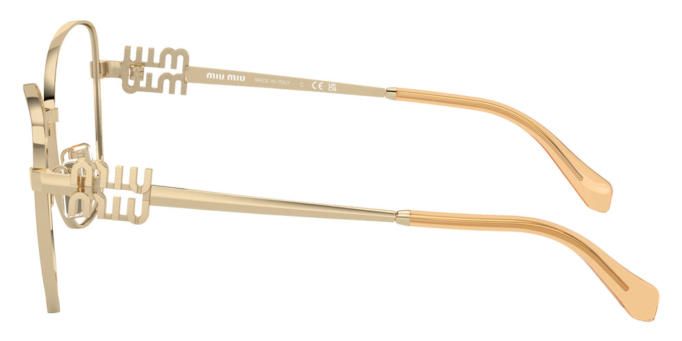 Miu Miu® MU 50XV Eyeglasses MU 50XV 14M1O1 56 - Pale Gold