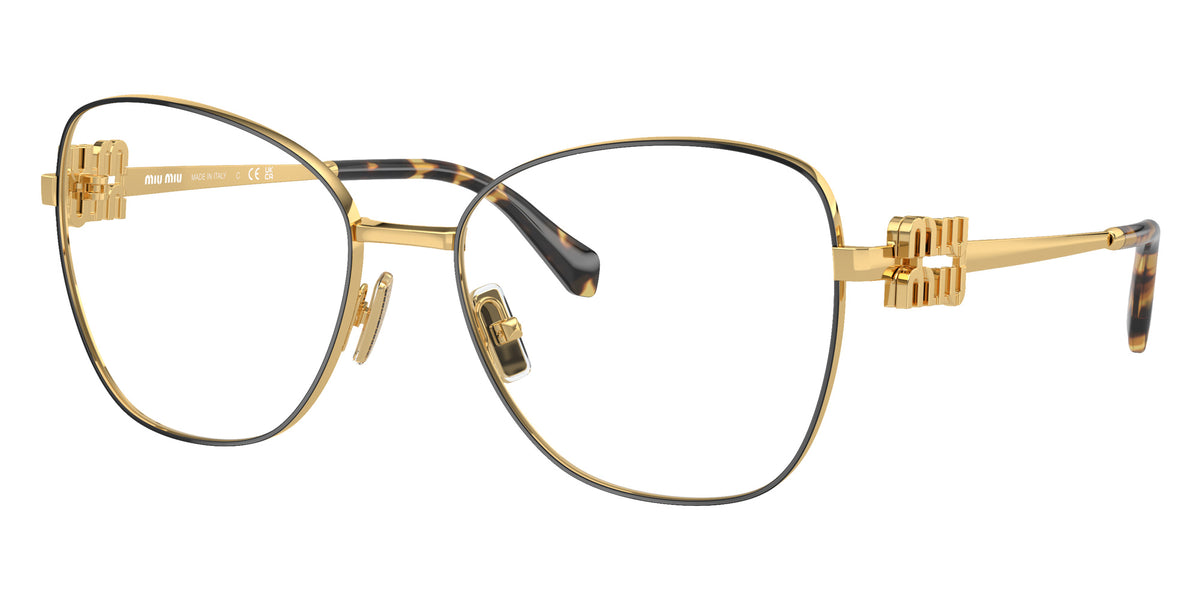 Miu Miu® MU 50XV Eyeglasses MU 50XV KUI1O1 56 - Gold