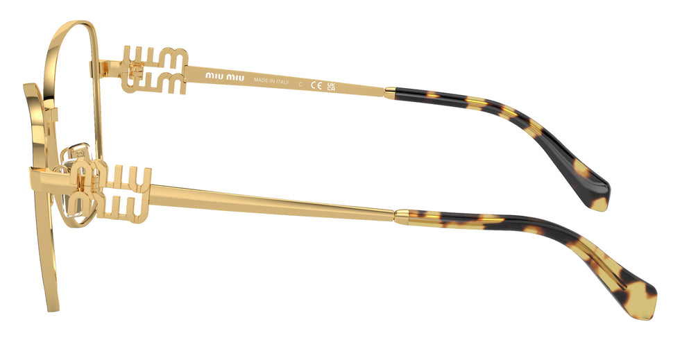 Miu Miu® MU 50XV Eyeglasses MU 50XV KUI1O1 56 - Gold