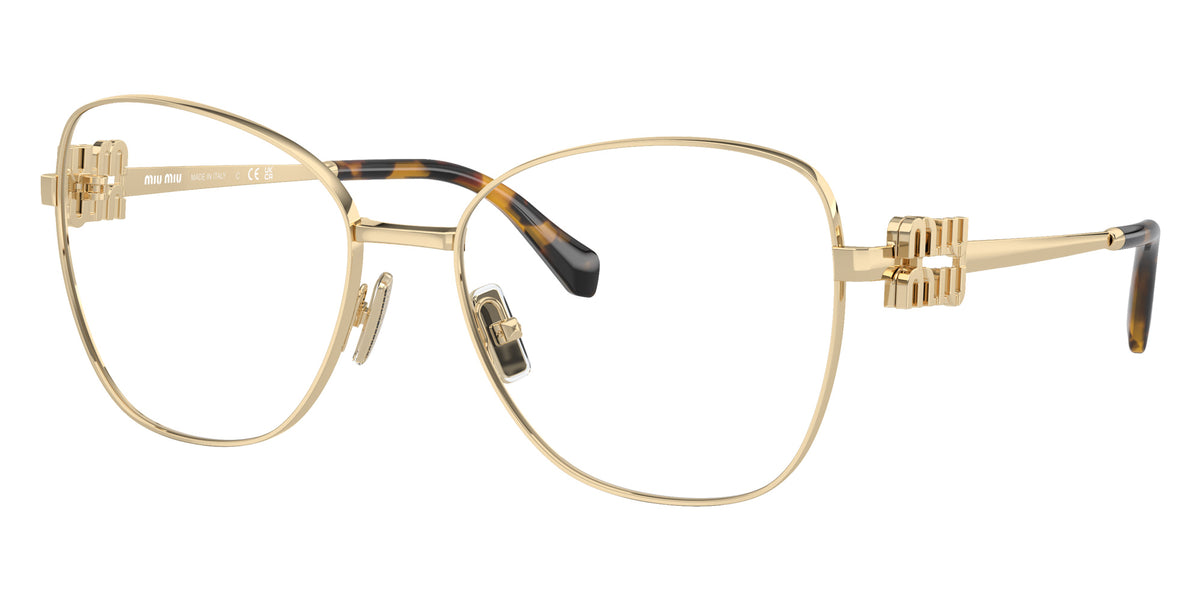 Miu Miu® MU 50XV Eyeglasses MU 50XV ZVN1O1 56 - Pale Gold