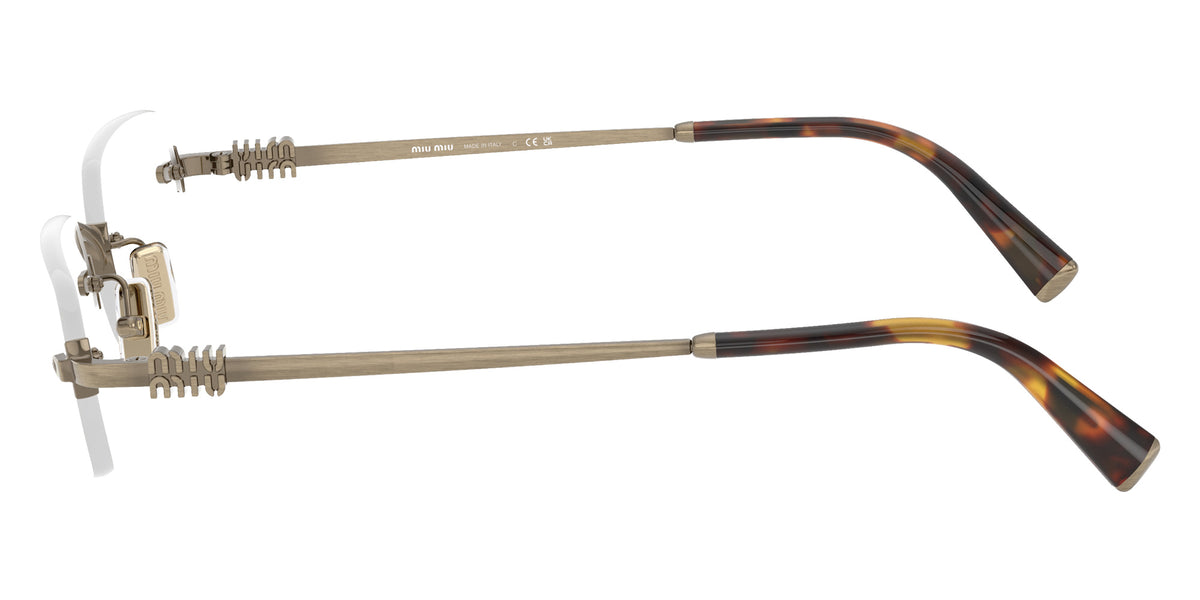 Miu Miu® MU 50YV Eyeglasses MU 50YV 26C1O1 52 - Old Gold