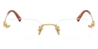 Miu Miu® MU 50YV Eyeglasses MU 50YV 5AK1O1 52 - Gold