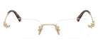 Miu Miu® MU 50YV Eyeglasses MU 50YV ZVN1O1 52 - Pale Gold
