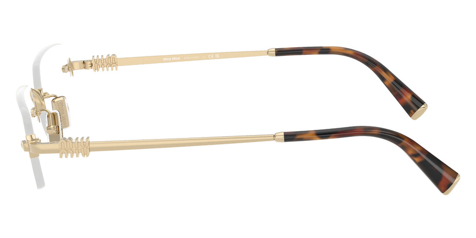 Miu Miu® MU 50YV Eyeglasses MU 50YV ZVN1O1 52 - Pale Gold