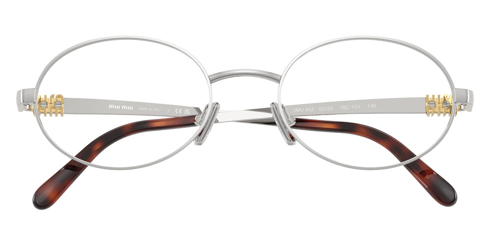 Miu Miu® MU 50ZV Eyeglasses MU 50ZV 1BC1O1 52 - Silver