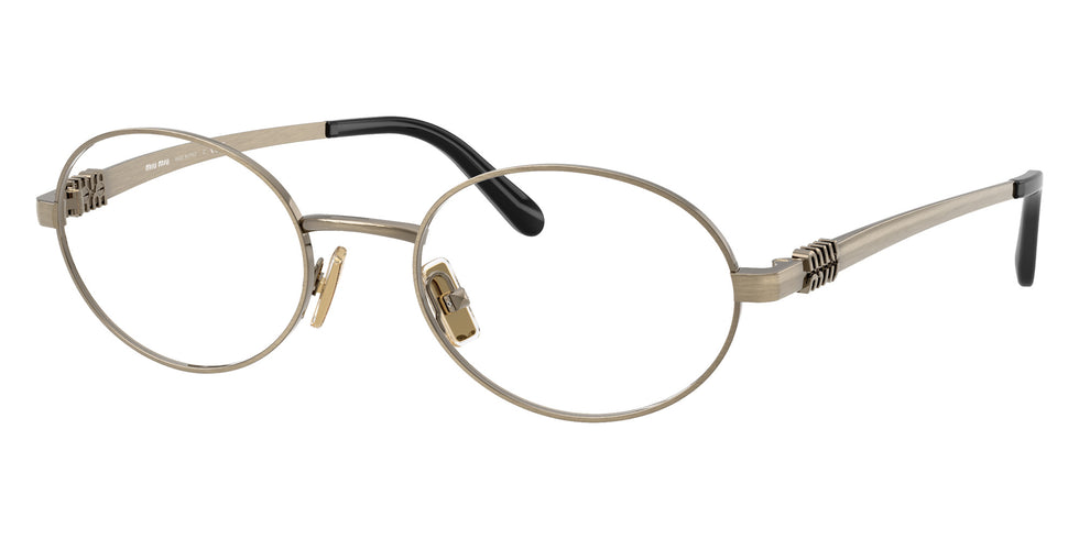 Miu Miu® MU 50ZV Eyeglasses MU 50ZV 26C1O1 52 - Old Gold