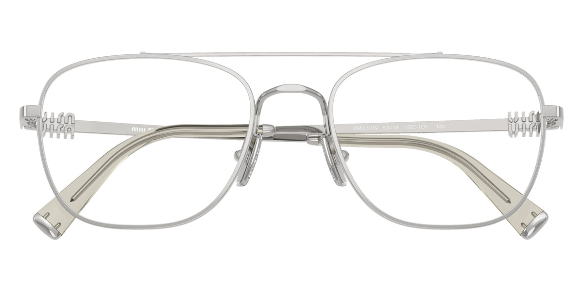 Miu Miu® MU 51WV Eyeglasses MU 51WV 1BC1O1 53 - Silver