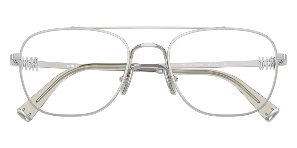 Miu Miu® MU 51WV Eyeglasses MU 51WV 1BC1O1 53 - Silver