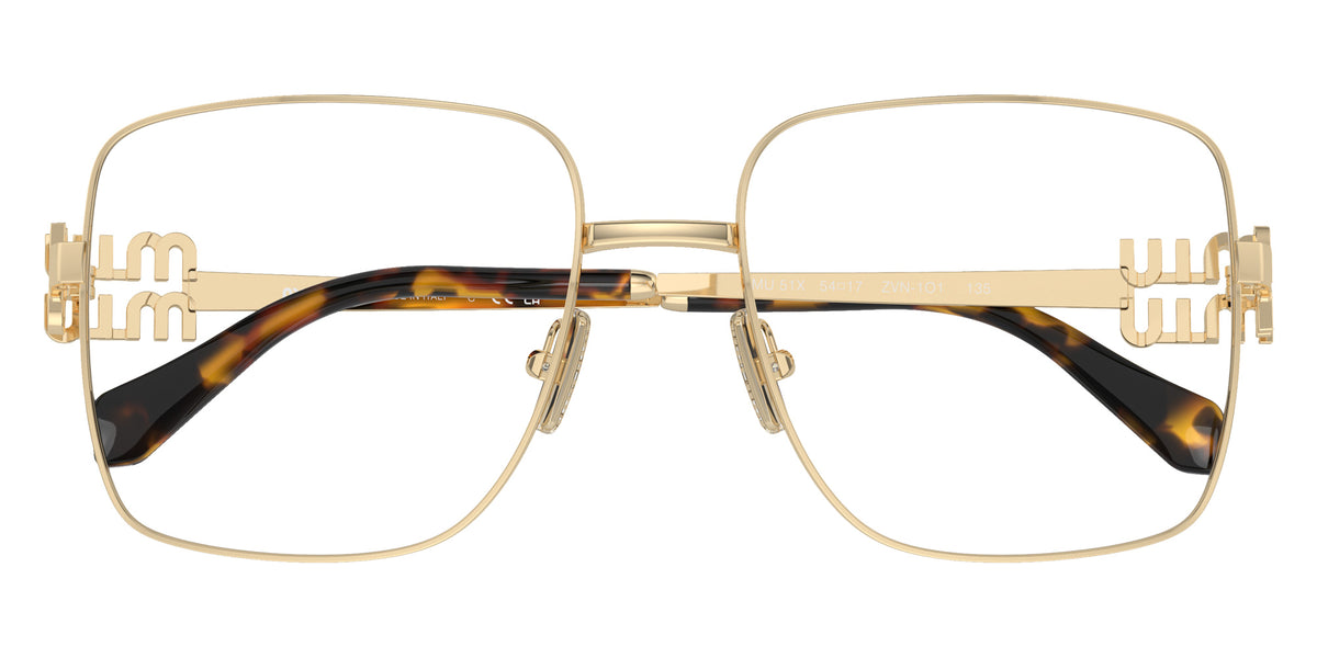 Miu Miu® MU 51XV Eyeglasses MU 51XV ZVN1O1 54 - Pale Gold