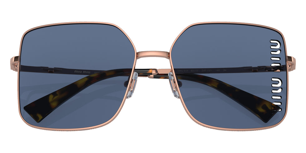 Miu Miu® MU 51YS Sunglasses MU 51YS ZVF1V1 60 - Rose Gold