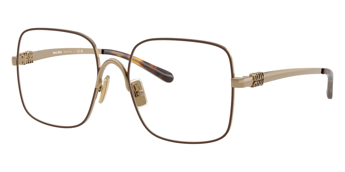 Miu Miu® MU 51YV Eyeglasses MU 51YV 24H1O1 53 - Old Gold