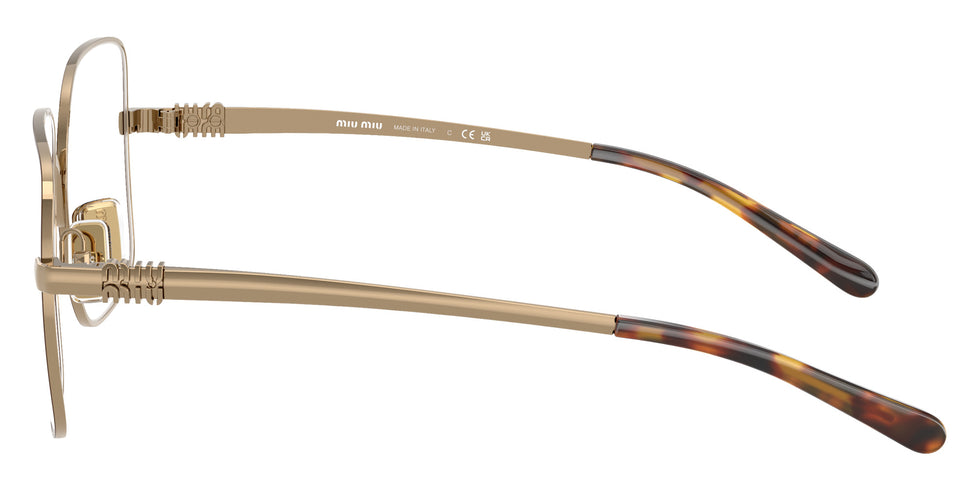 Miu Miu® MU 51YV Eyeglasses MU 51YV 24H1O1 53 - Old Gold