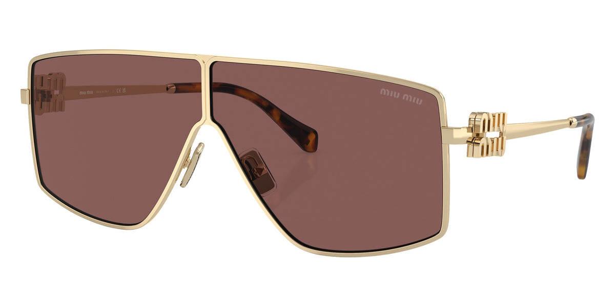 Miu Miu® MU 51ZS Sunglasses MU 51ZS ZVN70D 69 - Pale Gold
