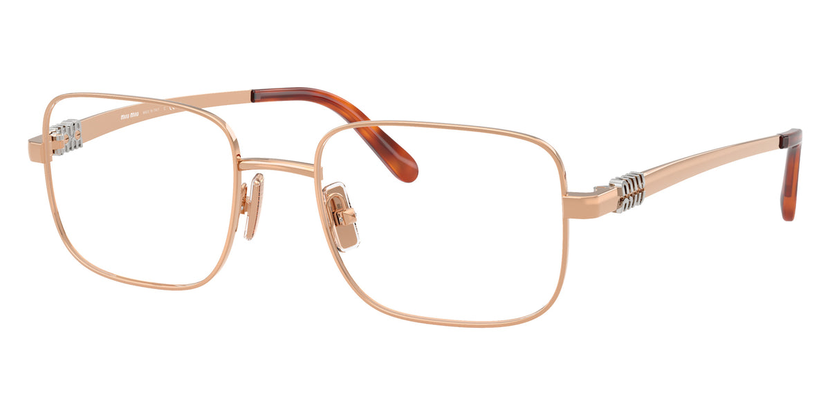 Miu Miu® MU 51ZV Eyeglasses MU 51ZV ZVF1O1 52 - Pink Gold