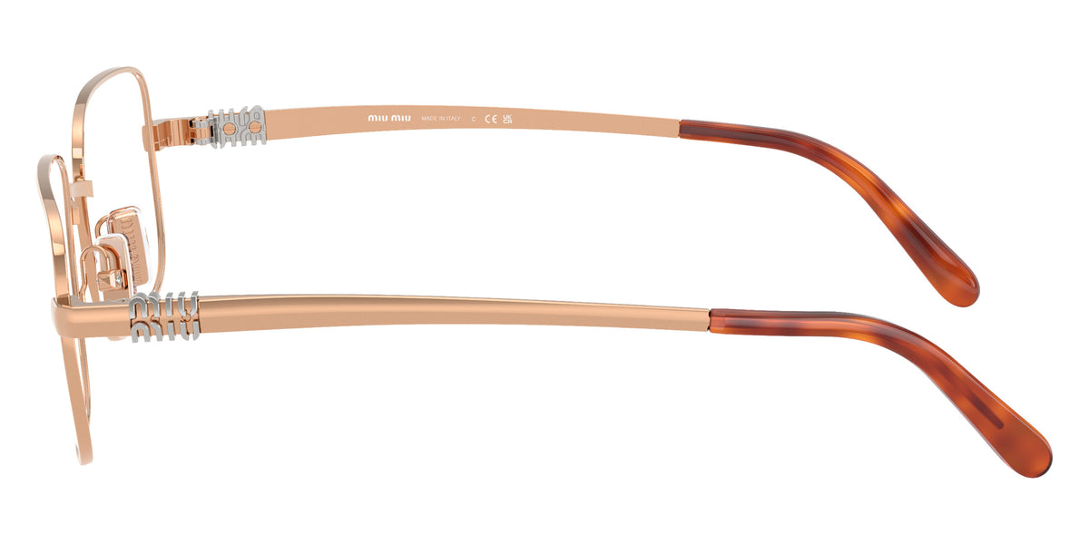 Miu Miu® MU 51ZV Eyeglasses MU 51ZV ZVF1O1 52 - Pink Gold