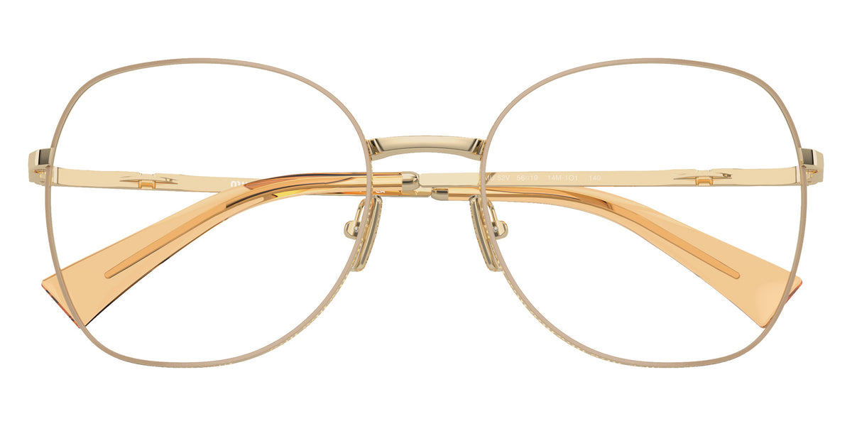 Miu Miu® MU 52VV Eyeglasses MU 52VV 14M1O1 56 - Pale Gold