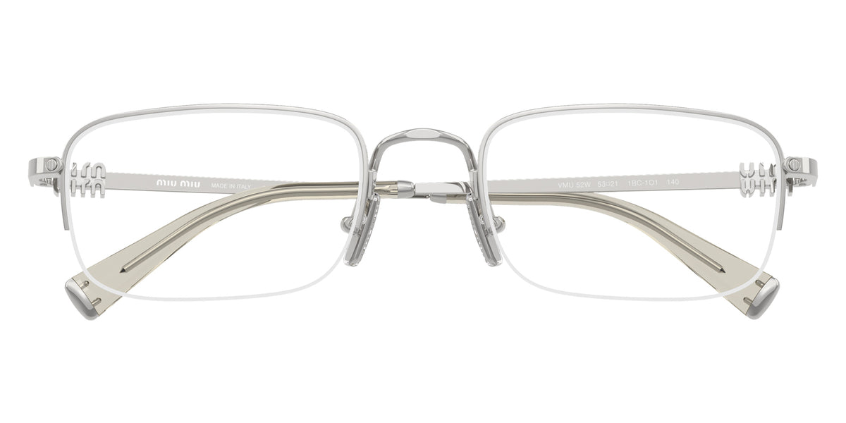 Miu Miu® MU 52WV Eyeglasses MU 52WV 1BC1O1 51 - Silver
