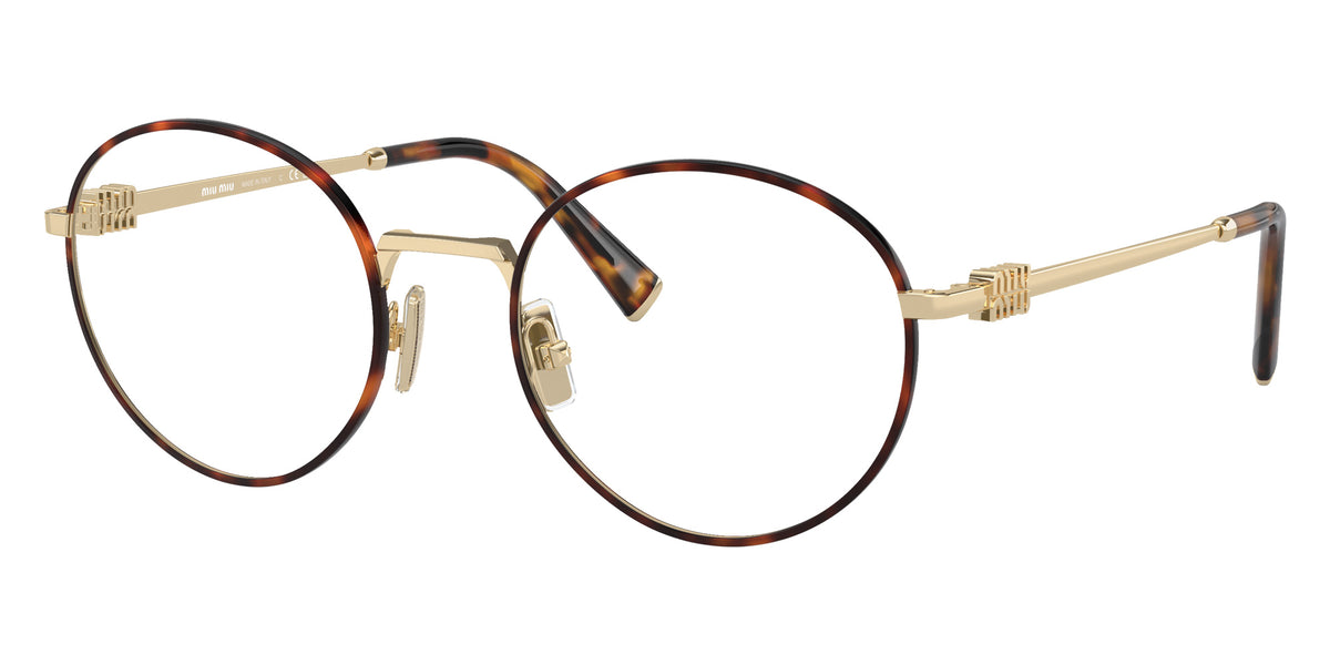 Miu Miu® MU 52XV Eyeglasses MU 52XV 15U1O1 50 - Pale Gold