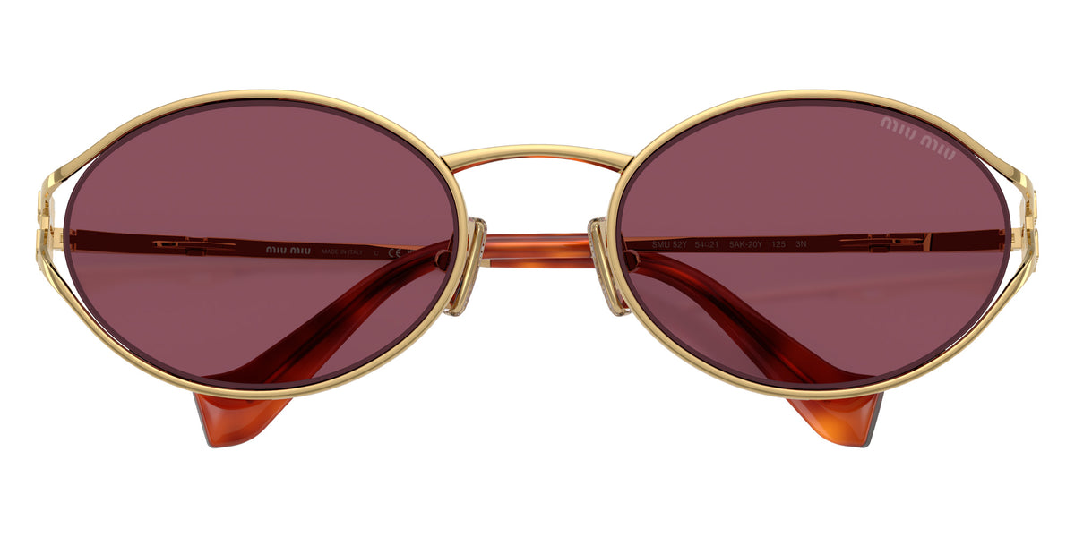 Miu Miu® MU 52YS Sunglasses MU 52YS 5AK20Y 54 - Gold
