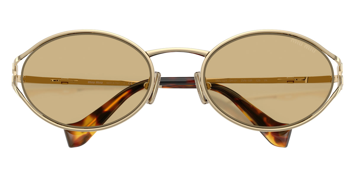 Miu Miu® MU 52YS Sunglasses MU 52YS ZVN10R 54 - Pale Gold