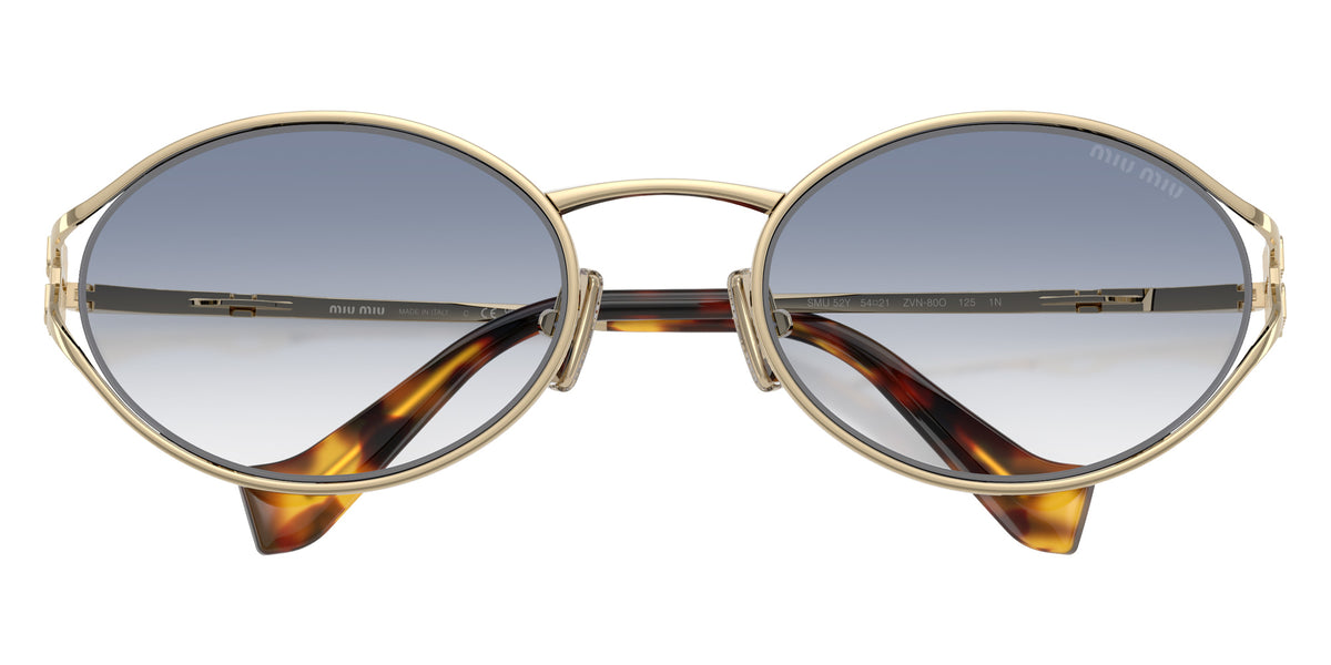 Miu Miu® MU 52YS Sunglasses MU 52YS ZVN80O 54 - Pale Gold