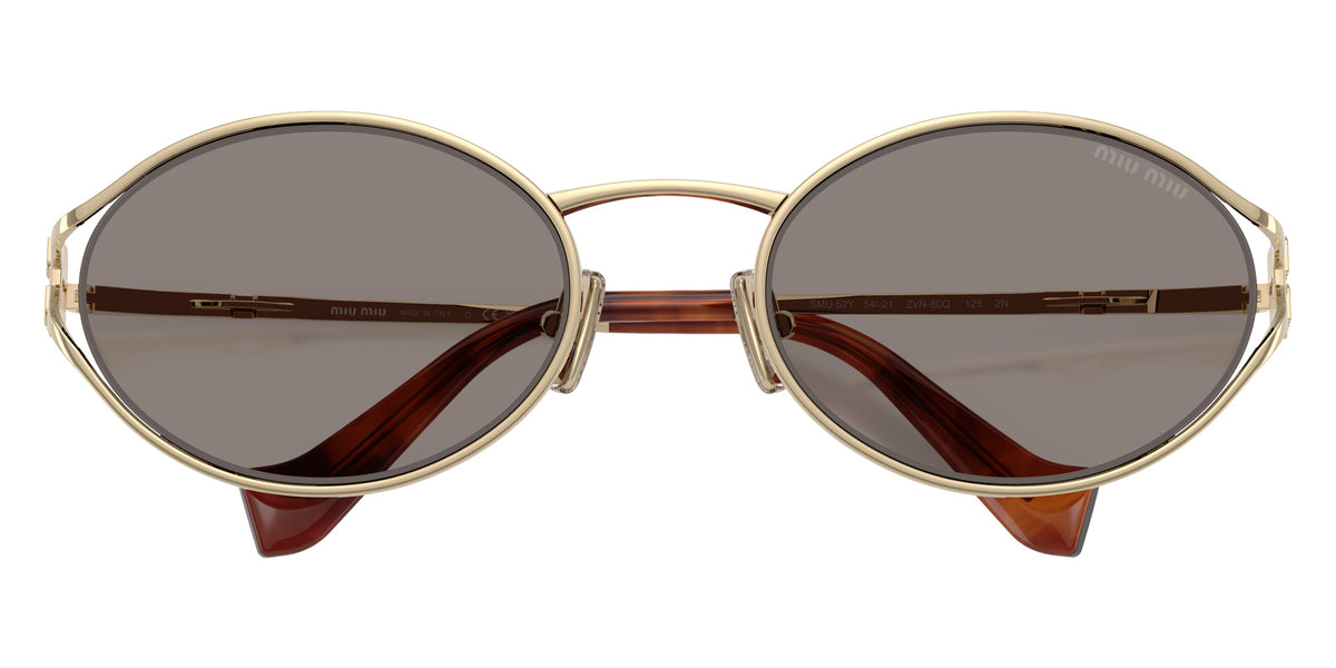 Miu Miu® MU 52YS Sunglasses MU 52YS ZVN80Q 54 - Pale Gold