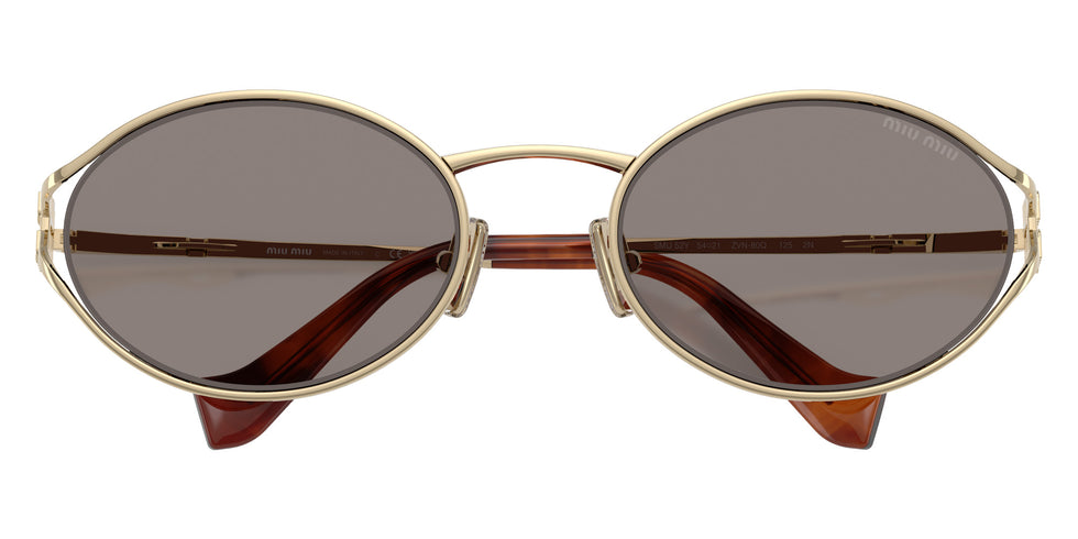 Miu Miu® MU 52YS Sunglasses MU 52YS ZVN80Q 54 - Pale Gold