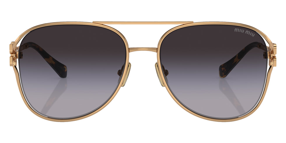 Miu Miu® MU 52ZS Sunglasses MU 52ZS 7OE5D1 58 - Antique Gold