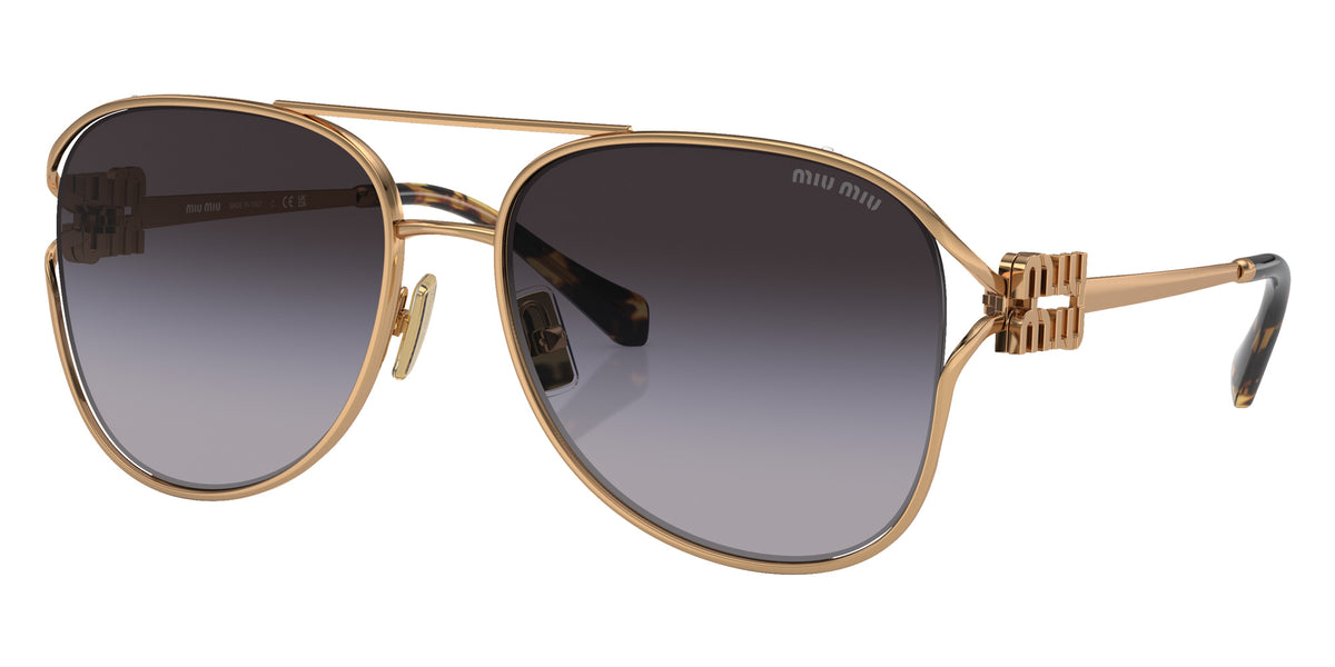 Miu Miu® MU 52ZS Sunglasses MU 52ZS 7OE5D1 58 - Antique Gold