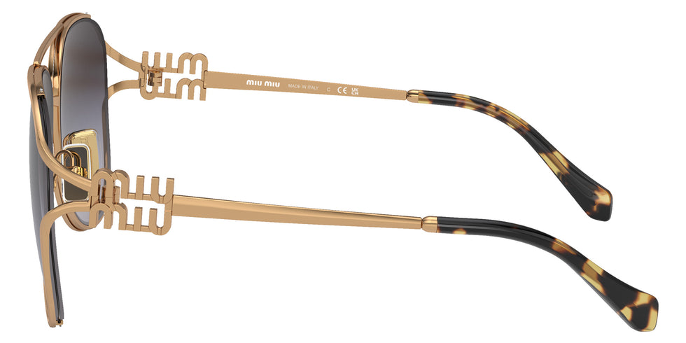 Miu Miu® MU 52ZS Sunglasses MU 52ZS 7OE5D1 58 - Antique Gold