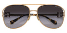 Miu Miu® MU 52ZS Sunglasses MU 52ZS 7OE5D1 58 - Antique Gold
