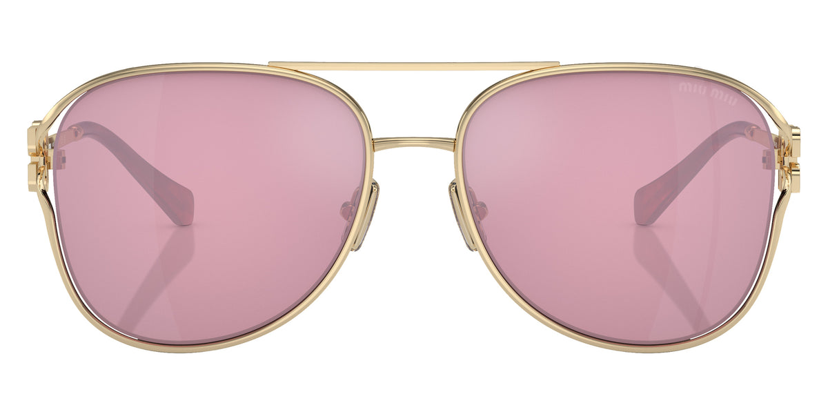 Miu Miu® MU 52ZS Sunglasses MU 52ZS ZVN50D 58 - Pale Gold