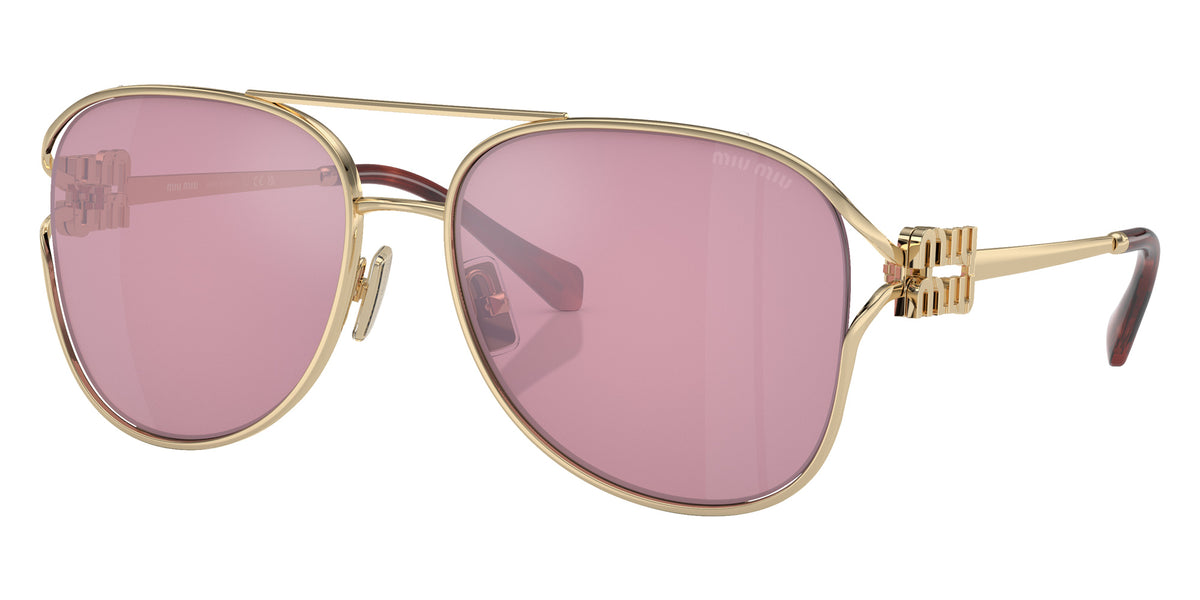 Miu Miu® MU 52ZS Sunglasses MU 52ZS ZVN50D 58 - Pale Gold