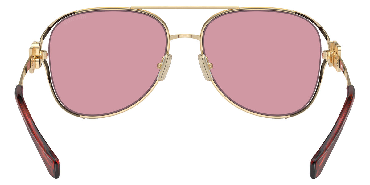 Miu Miu® MU 52ZS Sunglasses MU 52ZS ZVN50D 58 - Pale Gold