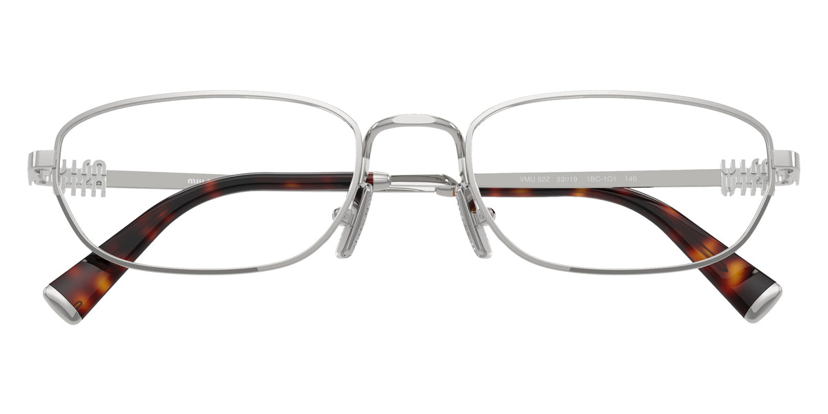 Miu Miu® MU 52ZV Eyeglasses MU 52ZV 1BC1O1 53 - Silver