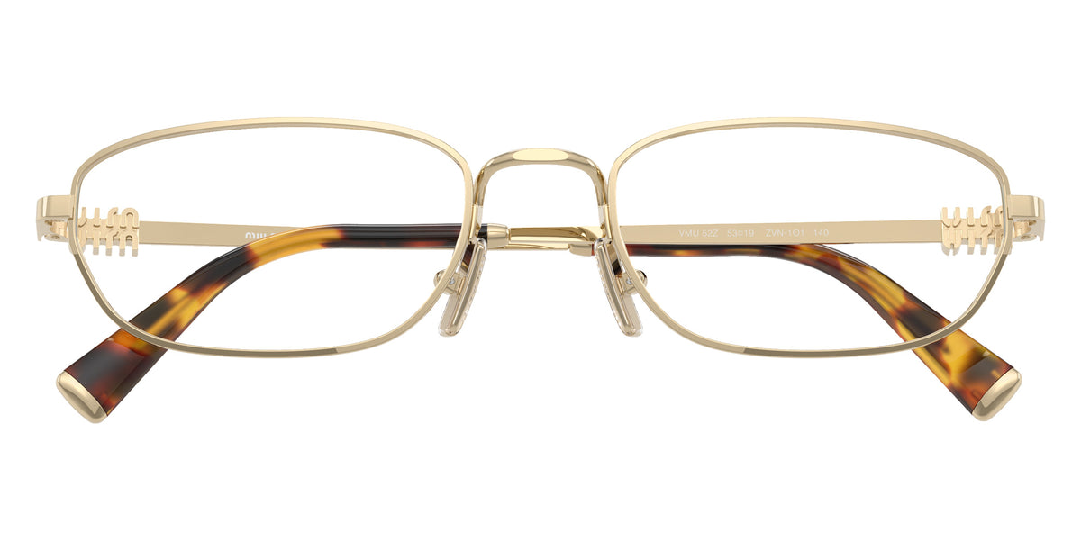 Miu Miu® MU 52ZV Eyeglasses MU 52ZV ZVN1O1 53 - Pale Gold