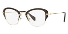 Miu Miu® MU 53OV Eyeglasses MU 53OV 1AB1O1 50 - Pale Gold