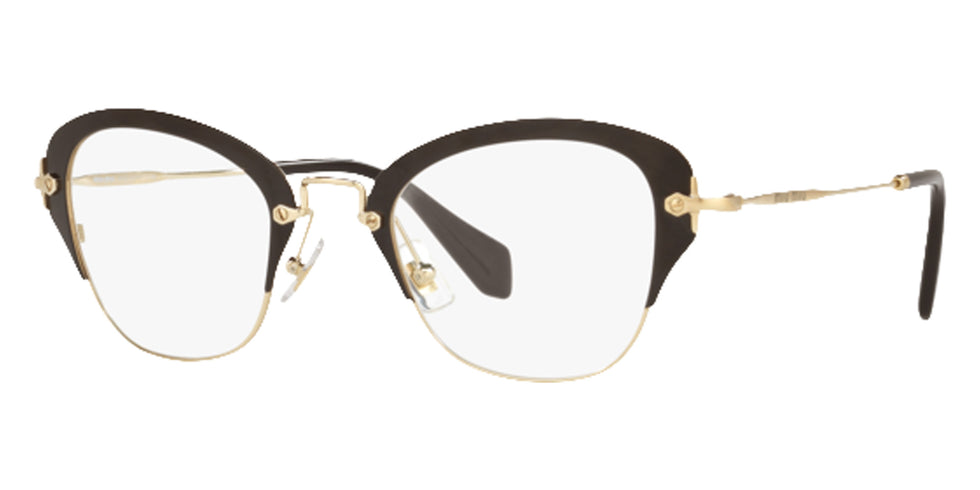 Miu Miu® MU 53OV Eyeglasses MU 53OV 1AB1O1 50 - Pale Gold