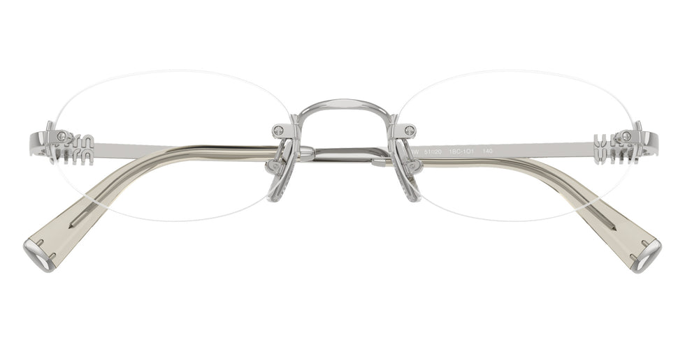 Miu Miu® MU 53WV Eyeglasses MU 53WV 1BC1O1 53 - Silver
