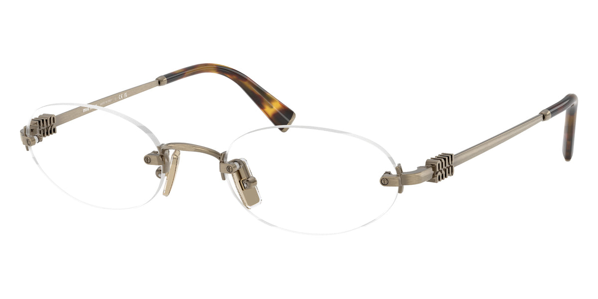 Miu Miu® MU 53WV Eyeglasses MU 53WV 26C1O1 53 - Old Gold