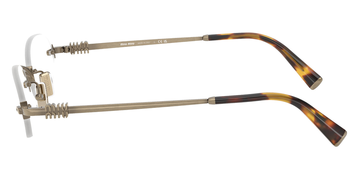 Miu Miu® MU 53WV Eyeglasses MU 53WV 26C1O1 53 - Old Gold