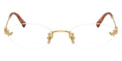 Miu Miu® MU 53WV Eyeglasses MU 53WV 5AK1O1 53 - Gold