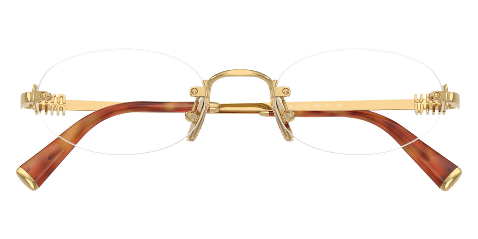 Miu Miu® MU 53WV Eyeglasses MU 53WV 5AK1O1 53 - Gold