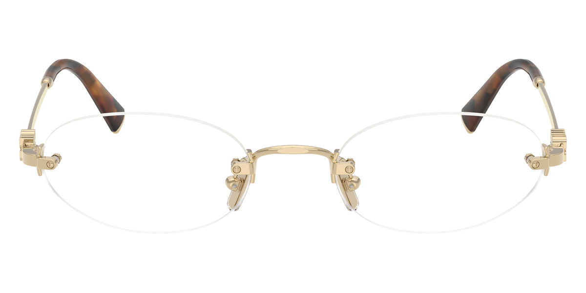 Miu Miu® MU 53WV Eyeglasses MU 53WV ZVN1O1 53 - Pale Gold