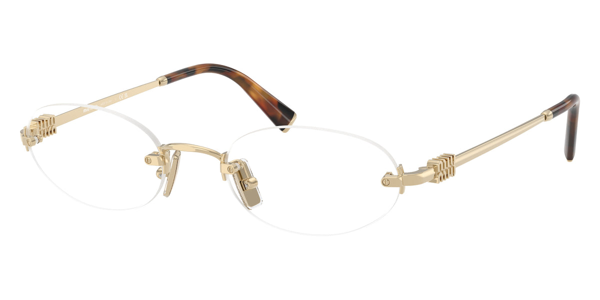 Miu Miu® MU 53WV Eyeglasses MU 53WV ZVN1O1 53 - Pale Gold
